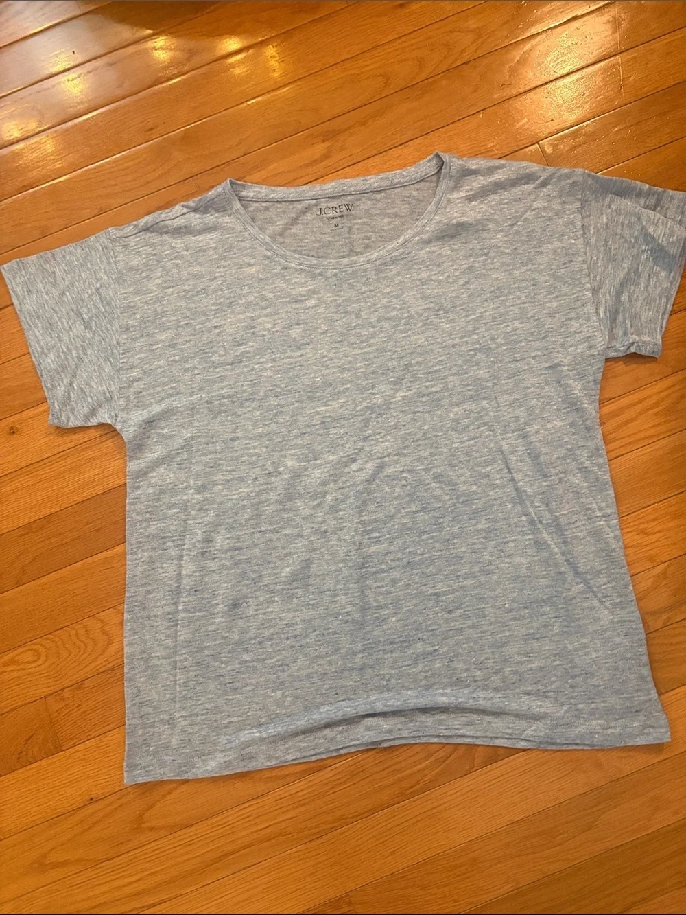 J. Crew Light Heather Blue Short Sleeve Tee